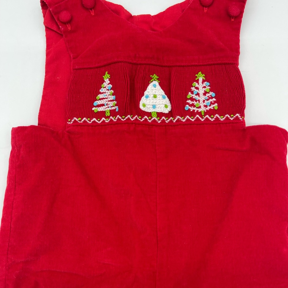 ZUCCINI Red Corduroy Smocked Longall